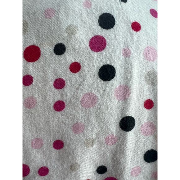 Victoria's Secret Long Sleeve White Pink Black Dots Cotton Pajama Shorts Set S - Picture 5 of 14